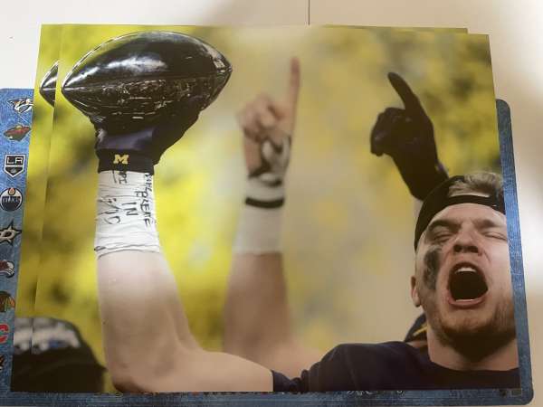 11x14 photo signed by Hutchinson