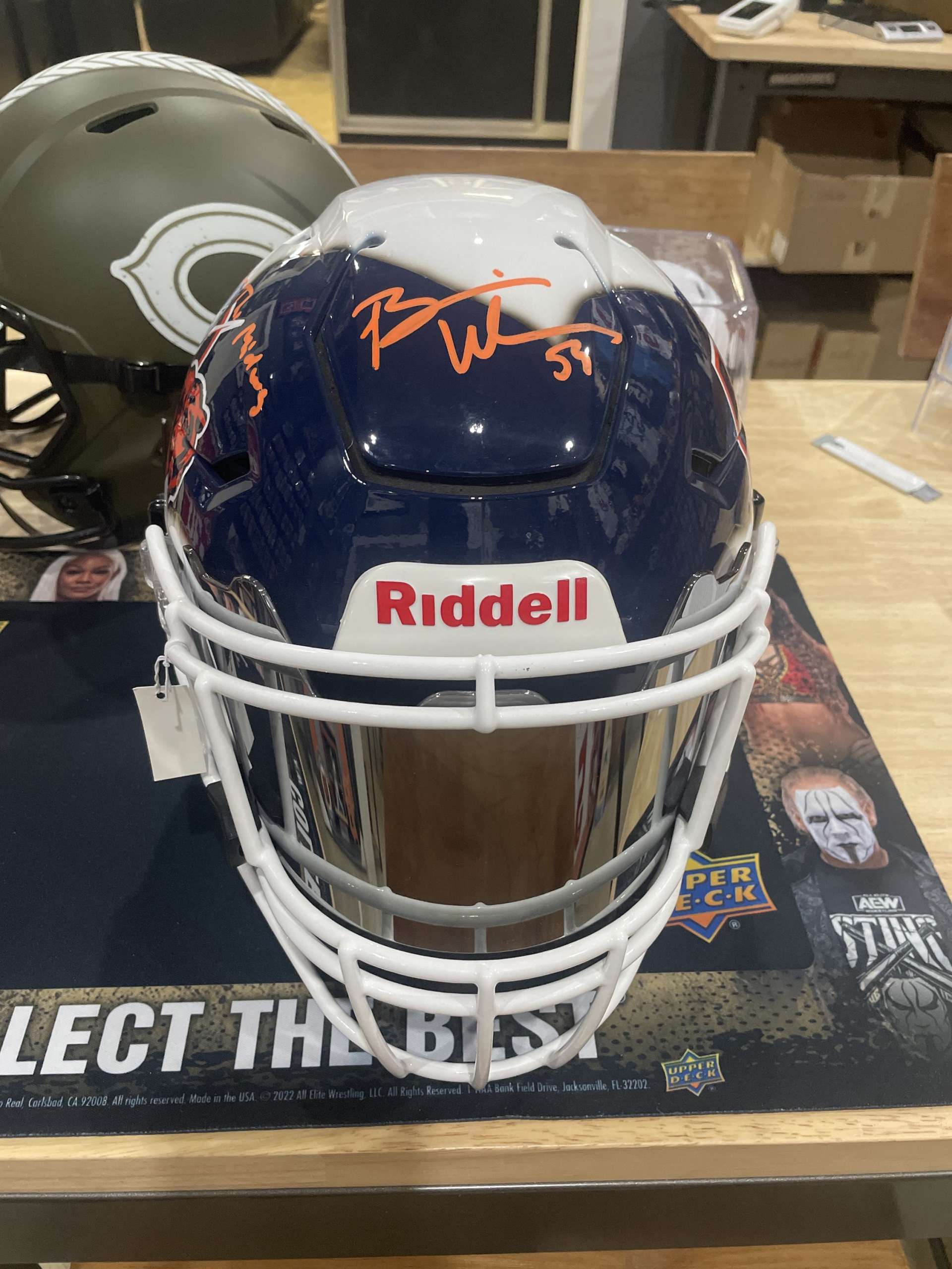 Riddell Chicago Bears Revolution Speed Flex Authentic Football Helmet