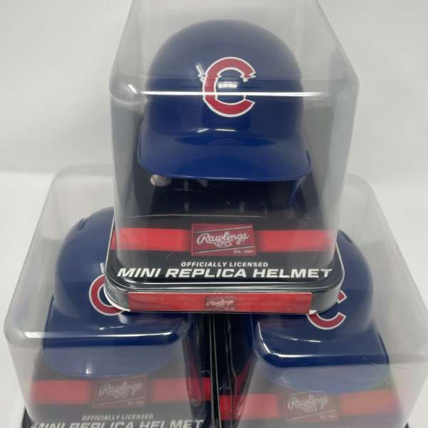 CHICAGO CUBS RAWLINGS "MACH" MINI BATTING HELMET